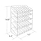 Azar Displays 5 Tier 35 Comp. Cosmetic Nail Polish Display 12"W x 8.5"D x 18.5"H 222990 - alternate 1